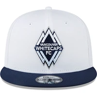 Casquette à crochet 9FIFTY Snapback des Vancouver Whitecaps FC New Era pour homme, blanc