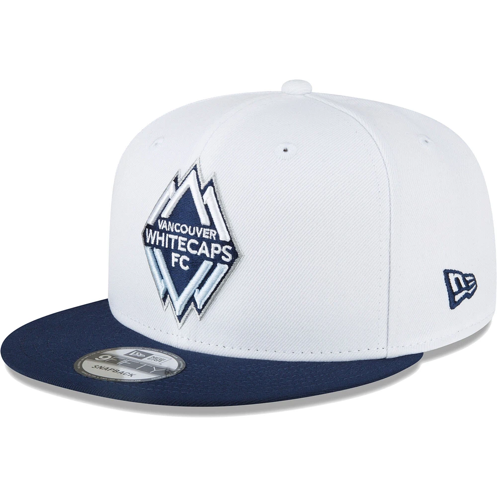 Casquette à crochet 9FIFTY Snapback des Vancouver Whitecaps FC New Era pour homme, blanc