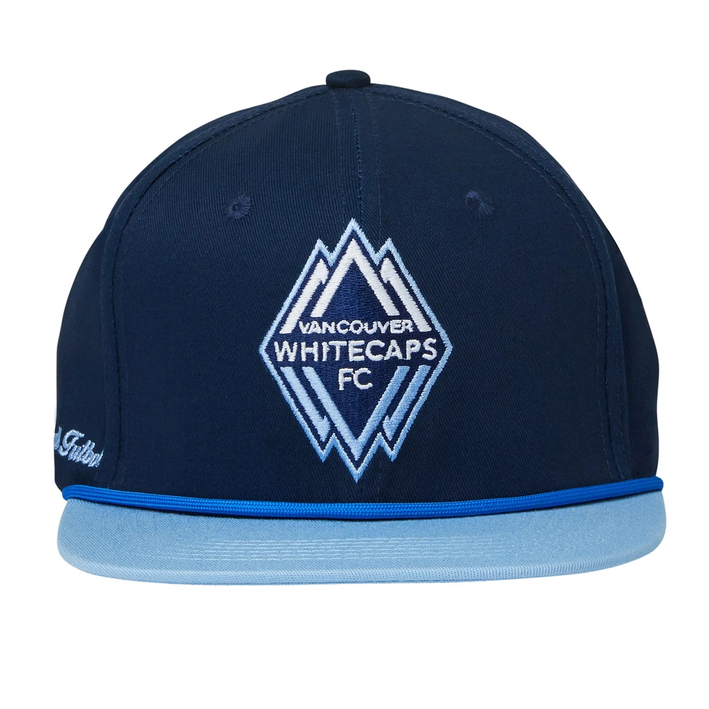 Casquette réglable unisexe Live Breathe Futbol Navy Vancouver Whitecaps FC