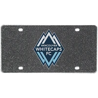 Plaque d'immatriculation à paillettes en acrylique Vancouver Whitecaps FC