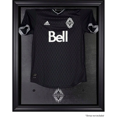 Vitrine de présentation pour maillot avec logo de l'équipe encadré noir des Whitecaps de Vancouver