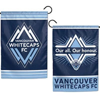 WinCraft Vancouver Whitecaps FC Drapeau de jardin double face 12" x 18"