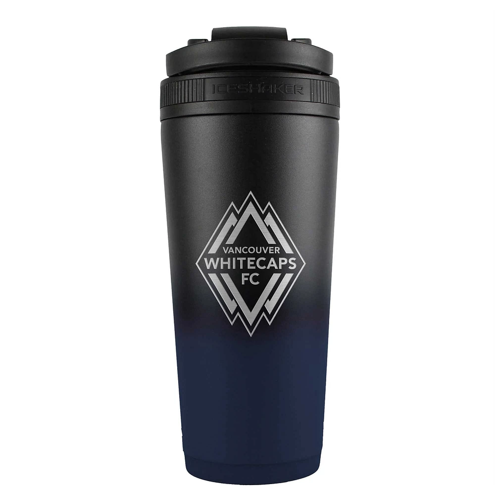 WinCraft Vancouver Whitecaps FC 26oz. Bouteille mélangeur à shaker à glace en acier inoxydable Ombre