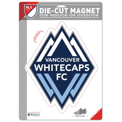 WinCraft Vancouver Whitecaps FC Aimant avec logo découpé 6,25" x 9"