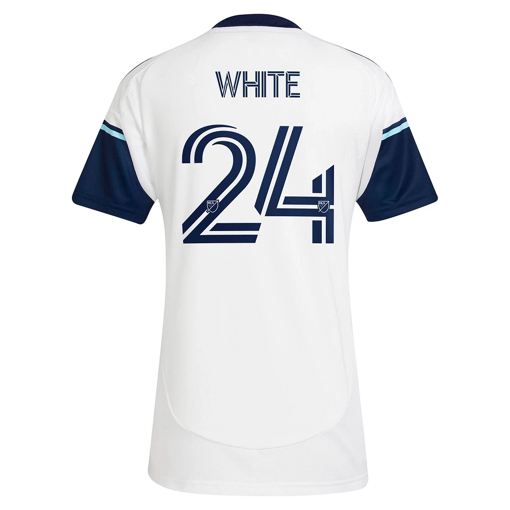 Women's adidas Brian White Vancouver Whitecaps FC 2025 The Peak Replica Player Jersey