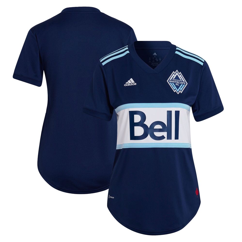 Women's adidas Navy Vancouver Whitecaps FC - 2022 The Hoop x This City Replica Jersey