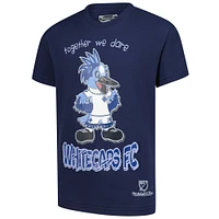 Youth Mitchell & Ness  Deep Sea Blue Vancouver Whitecaps FC Mascot T-Shirt