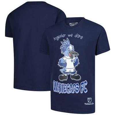 Youth Mitchell & Ness  Deep Sea Blue Vancouver Whitecaps FC Mascot T-Shirt