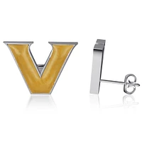 Dayna Designs Vanderbilt Commodores Enamel Post Earrings