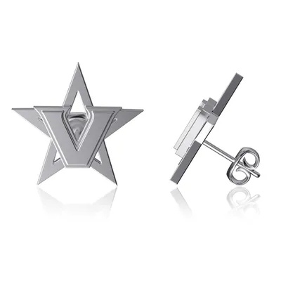 Vanderbilt Commodores Dayna Designs Team Logo Silver Post Earrings
