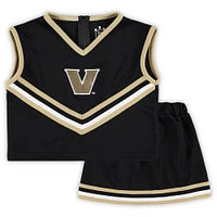 Girls Youth Black Vanderbilt Commodores 2-Piece Cheer Set