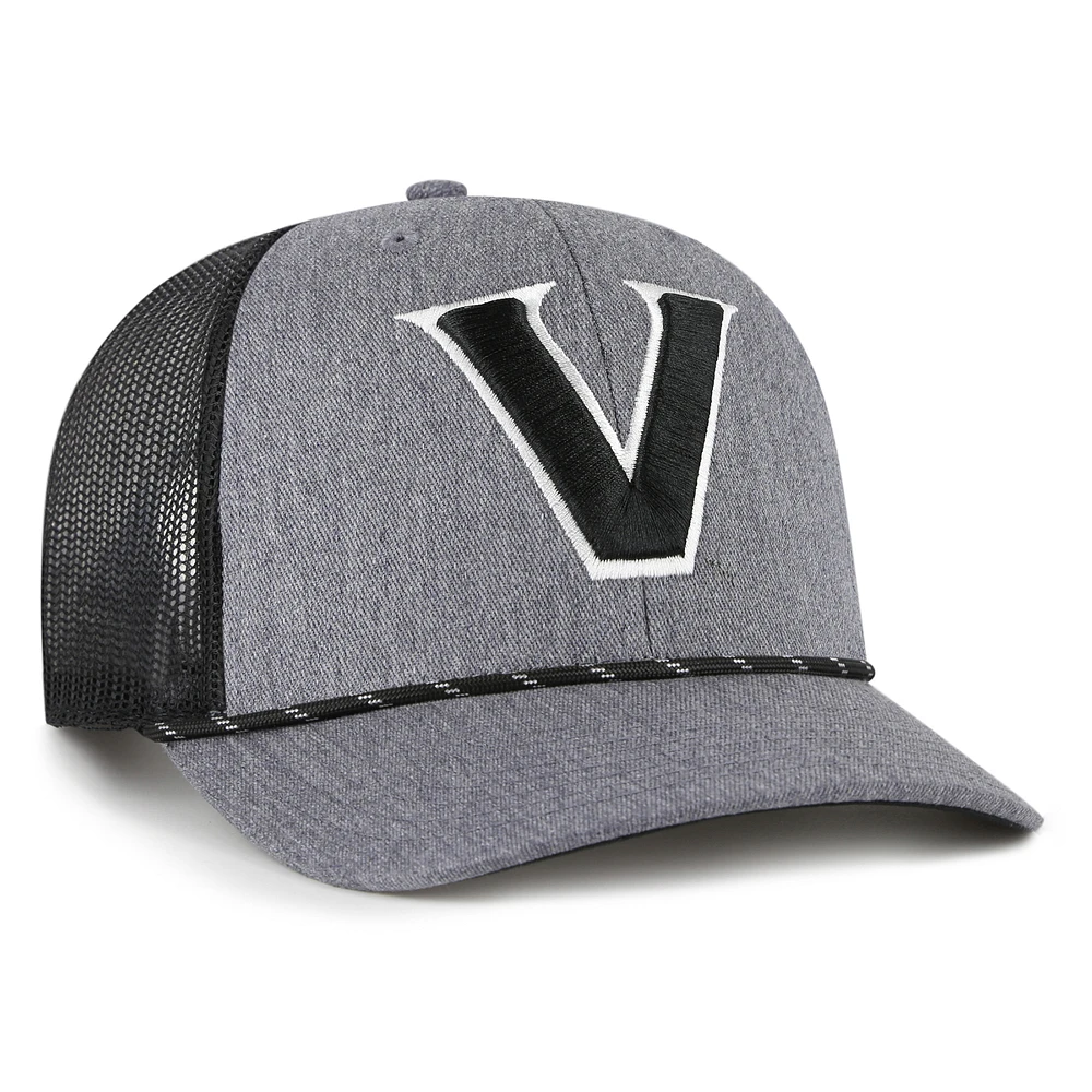 Men's '47  Gray Vanderbilt Commodores Carbon Rope Adjustable Hat
