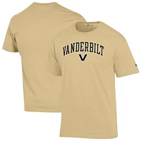 Men's Champion  Vegas Gold Vanderbilt Commodores Arched Logo T-Shirt