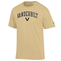 Men's Champion  Vegas Gold Vanderbilt Commodores Arched Logo T-Shirt