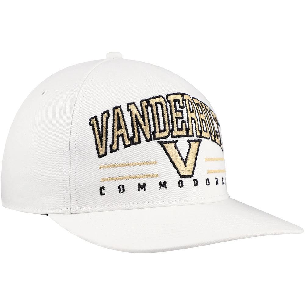 Casquette réglable '47 blanche Vanderbilt Commodores Roscoe Hitch pour hommes