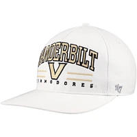 Casquette réglable '47 blanche Vanderbilt Commodores Roscoe Hitch pour hommes