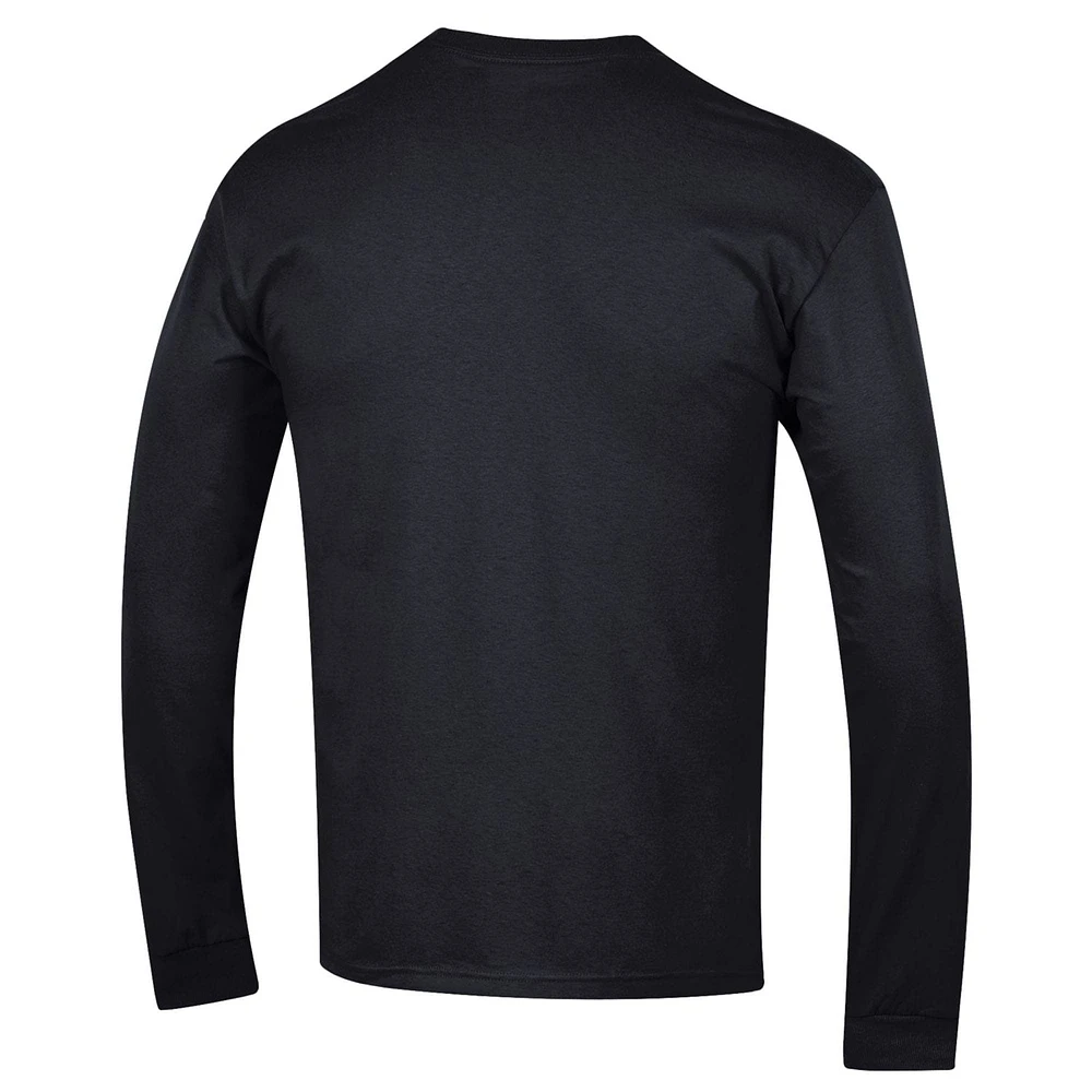 Men's Champion  Black Vanderbilt Commodores Basic Arch Long Sleeve T-Shirt