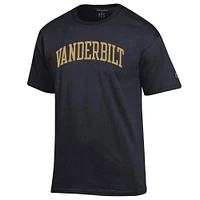 Men's Champion  Black Vanderbilt Commodores Basic Arch T-Shirt