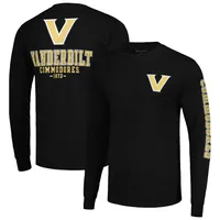 T-shirt à manches longues Champion Vanderbilt Commodores Team Stack pour homme, noir