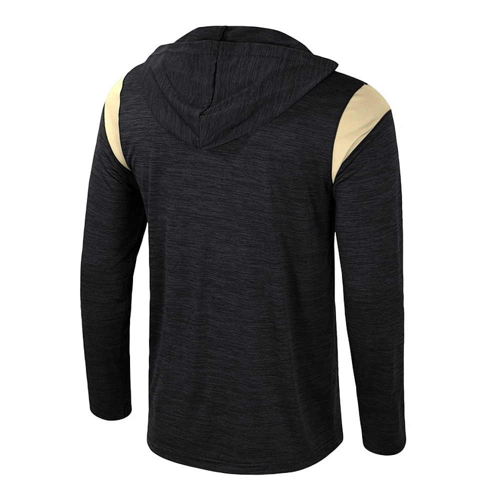 Men's Colosseum Black Vanderbilt Commodores Dozer Half-Zip Windshirt