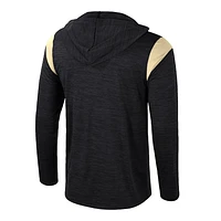 Men's Colosseum Black Vanderbilt Commodores Dozer Half-Zip Windshirt