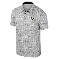 Colisée noir pour hommes Vanderbilt Commodores Il est temps ! Polo imprimé sur toute la surface