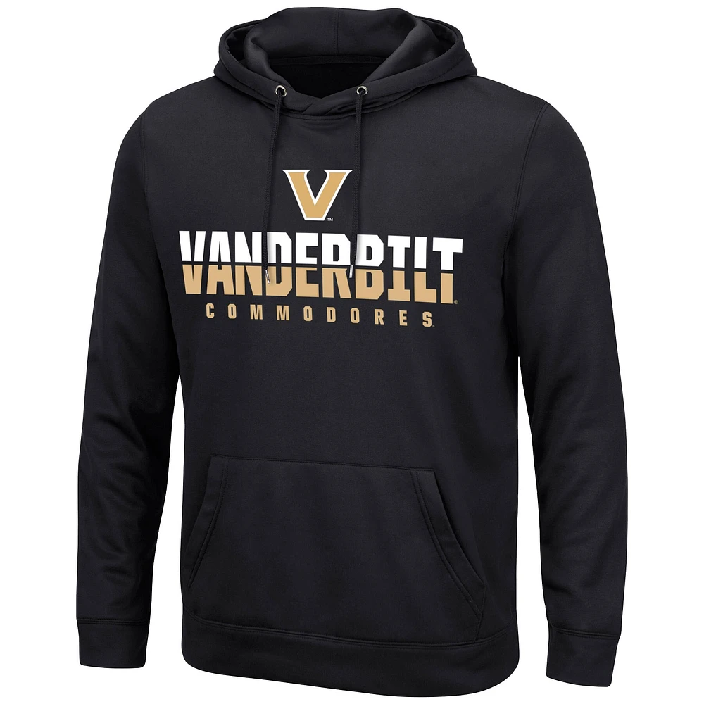 Men's Colosseum Black Vanderbilt Commodores Lantern Pullover Hoodie