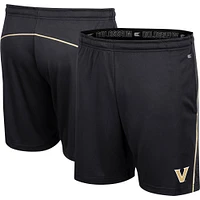 Men's Colosseum Black Vanderbilt Commodores Laws of Physics Shorts