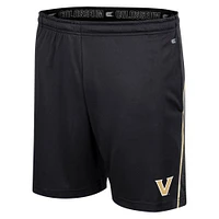 Men's Colosseum Black Vanderbilt Commodores Laws of Physics Shorts