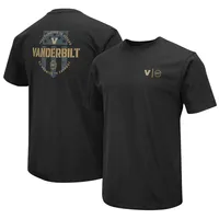 T-shirt d'appréciation militaire Colosseum Black Vanderbilt Commodores OHT pour homme