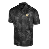 Men's Colosseum Black Vanderbilt Commodores Palms Team Polo