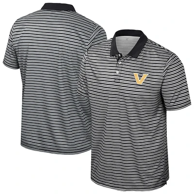 Polo rayé noir Colosseum Vanderbilt Commodores pour homme