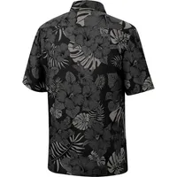 Men's Colosseum Black Vanderbilt Commodores The Dude Camp Button-Up Shirt