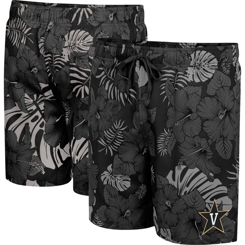 Men's Colosseum Black Vanderbilt Commodores The Dude Swim Shorts