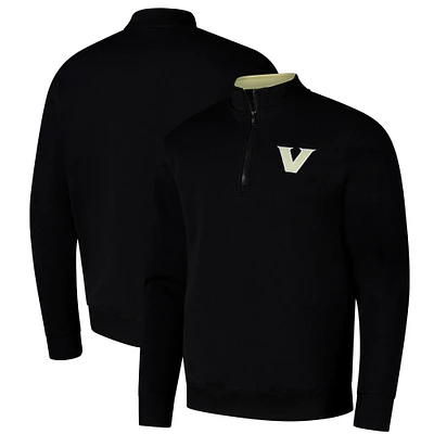 Sweat-shirt zippé à quart de tour Colosseum Black Vanderbilt Commodores Tortugas pour homme