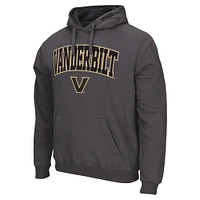 Men's Colosseum  Charcoal Vanderbilt Commodores Arch & Logo Pullover Hoodie