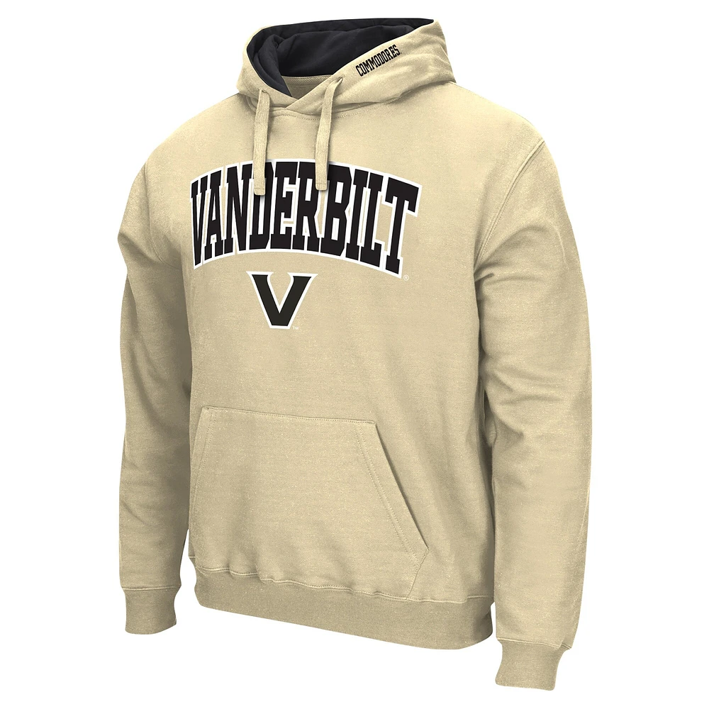 Men's Colosseum  Gold Vanderbilt Commodores Arch & Logo Pullover Hoodie