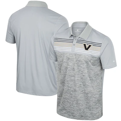 Men's Colosseum Gray Vanderbilt Commodores Cybernetic Polo