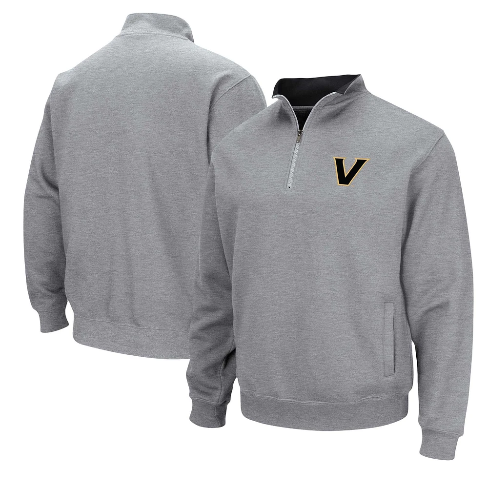 Veste à quart de zip Colosseum Heather Grey Vanderbilt Commodores Tortugas pour hommes