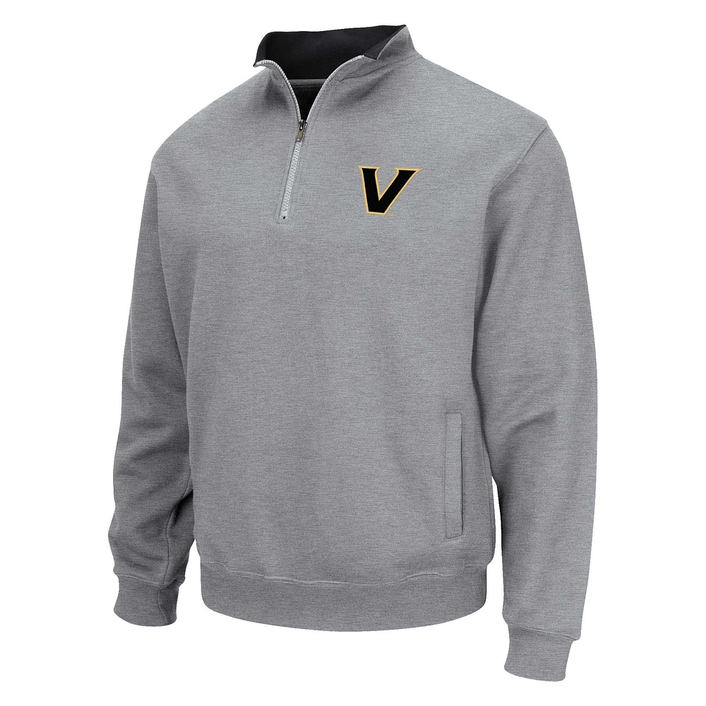 Veste à quart de zip Colosseum Heather Grey Vanderbilt Commodores Tortugas pour hommes