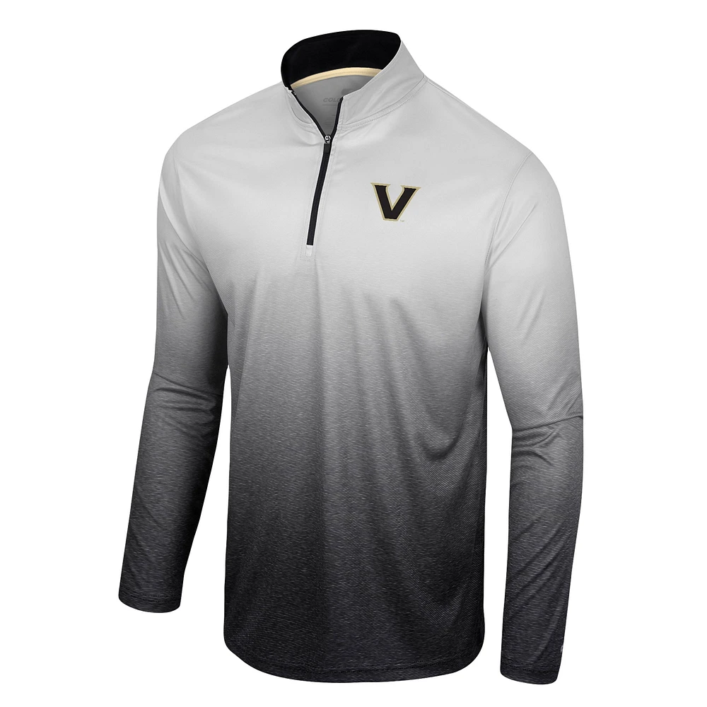 Colosseum pour homme Blanc/Noir Vanderbilt Commodores Laws of Physics Coupe-vent à quart de zip