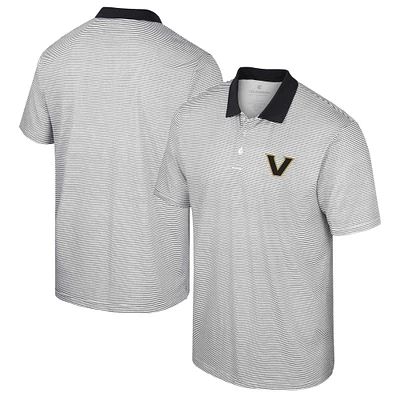 Polo à rayures Colosseum White Vanderbilt Commodores pour homme