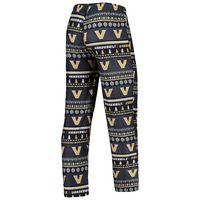 Men's Concepts Sport Black Vanderbilt Commodores Swivel Long Sleeve T-Shirt & Pants Sleep Set