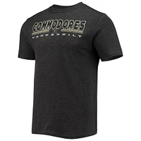 Men's Concepts Sport Heathered Charcoal/Black Vanderbilt Commodores Meter T-Shirt & Pants Sleep Set