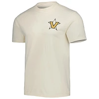 T-shirt crème pour hommes, drapeau de baseball Vanderbilt Commodores, couleurs confortables