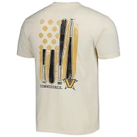 T-shirt crème pour hommes, drapeau de baseball Vanderbilt Commodores, couleurs confortables