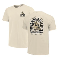 T-shirt crème pour homme Vanderbilt Commodores Comfort Colors avec motif mascotte superposé