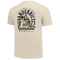 T-shirt crème pour homme Vanderbilt Commodores Comfort Colors avec motif mascotte superposé