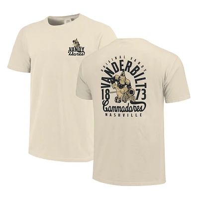 T-shirt crème pour homme Vanderbilt Commodores Comfort Colors avec motif mascotte superposé