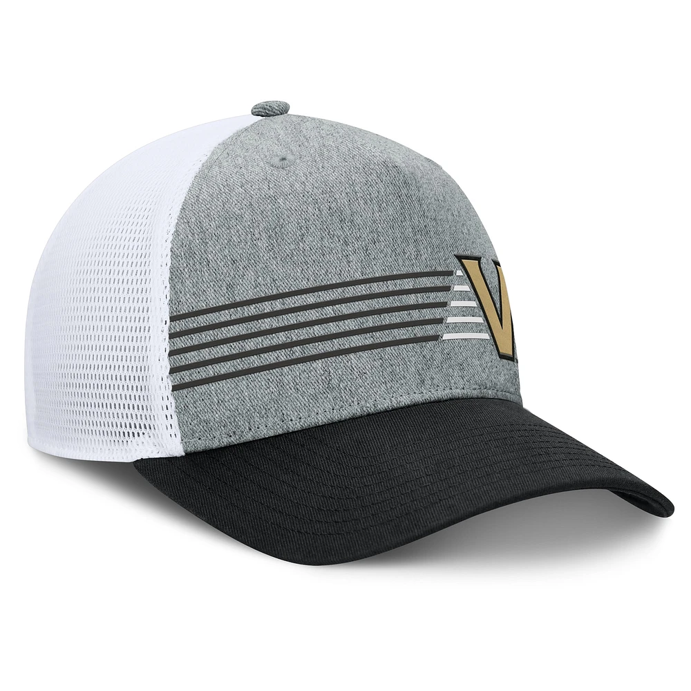 Men's Fanatics Heather Gray/Black Vanderbilt Commodores Profile Trucker Adjustable Hat